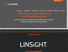 Tablet Screenshot of lillebakk.com